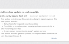 Apple update Mountain Lion DP4 met nieuwe beveiliging functies