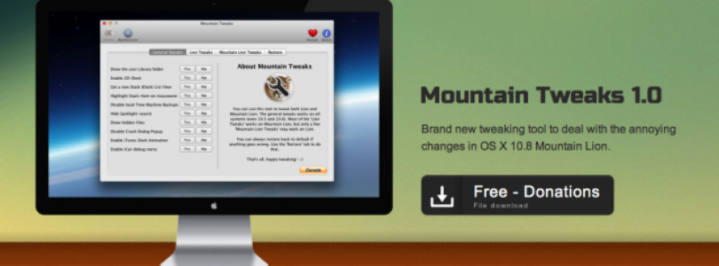 Zet OS X 10.8 Mountain Lion naar je hand met Mountain Tweaks