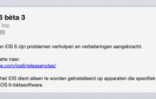 iOS 6 bèta 3 nu beschikbaar voor ontwikkelaars
