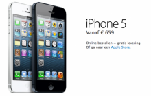 iPhone 5 nu te bestellen via online Apple Store: levertijd 3-4 weken