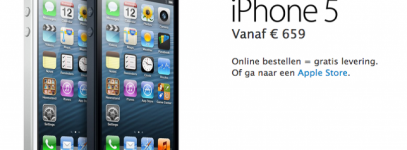 iPhone 5 nu te bestellen via online Apple Store: levertijd 3-4 weken