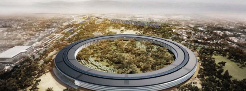 Apple’s ” ruimteschip” campus niet op tijd klaar