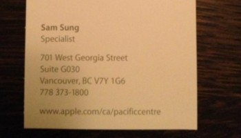 Apple heeft een werknemer genaamd Sam Sung
