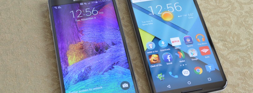 Nexus 6 vs Samsung Galaxy Note 4