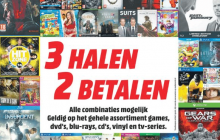Media Markt: 3 halen, 2 betalen op games, blu-rays, dvd’s en cd’s
