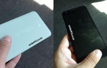 Foto’s tonen voor- en achterkant van Nexus 5