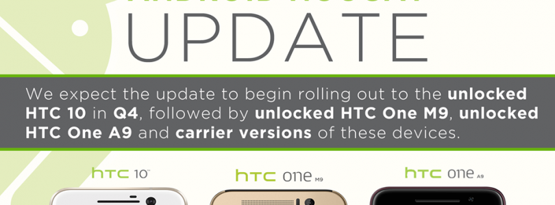 HTC 10 krijgt volgend kwartaal Android 7.0 Nougat, One A9 en M9 volgen later