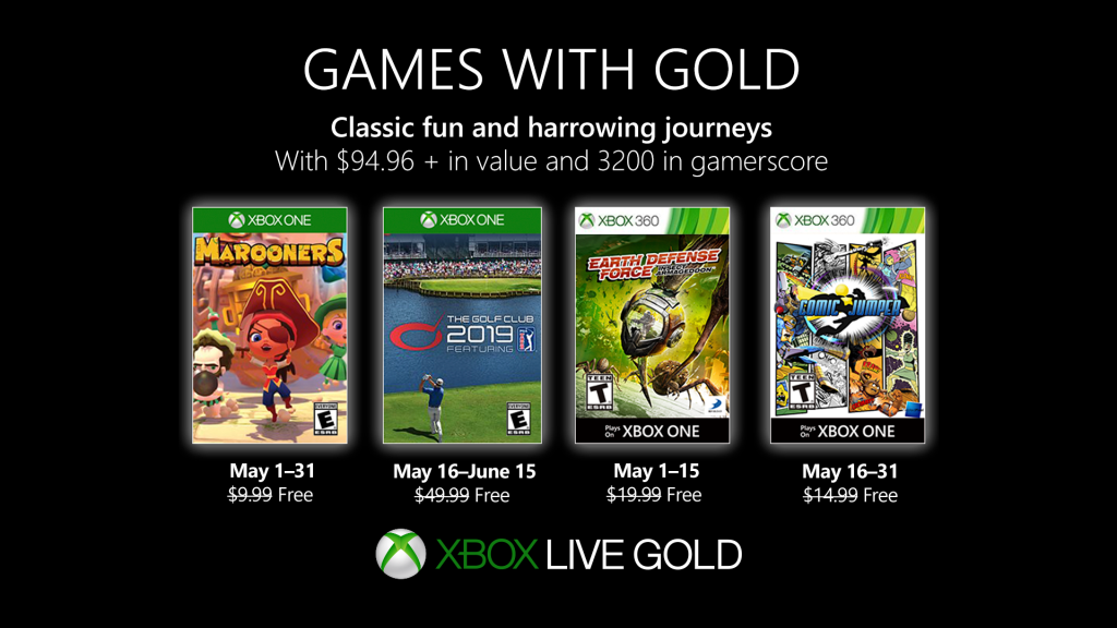 Circus Infrarood niemand Games with Gold: Xbox One- en Xbox 360-games mei 2019 bekendgemaakt