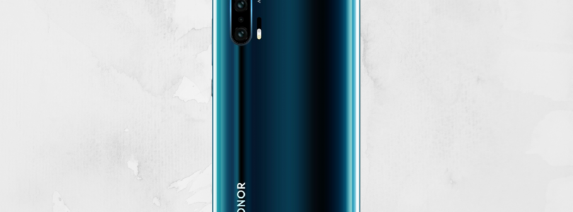 Afbeelding toont Honor 20 Pro met vier camera’s