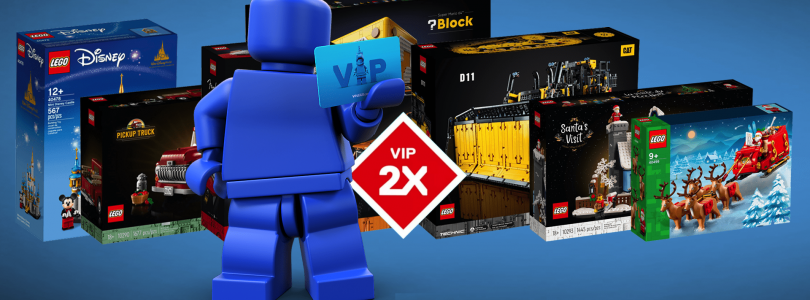 LEGO VIP 2X-actie van start gegaan – dubbele VIP-punten op alle aankopen (oktober 2021)