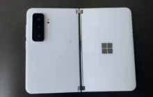Eerste beelden Microsoft Surface Duo 2: drie camera’s, Snapdragon 888 en 5G