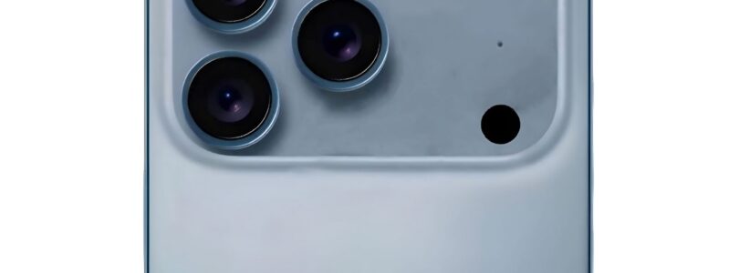 iPhone 17 Pro in Sky Blue