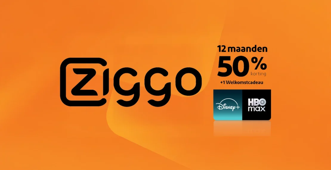 Ziggo Black Friday 2025: maximaal 12 maanden 50% korting op internet en tv