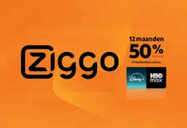 Ziggo Black Friday 2025: maximaal 12 maanden 50% korting op internet en tv